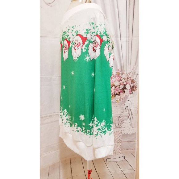 Christmas Women Jumper Sweater Off Shoulder Long Sleeve Pullover Top Sweatshirt - Picture 5 of 9